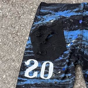 make custom stack jeans any colors you want and words & numbers